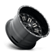 Fuel Wheels D56118901850 - Aluminum Wheels 18X9 Crush D561 8 On 180 Gloss Black Double Dark Tint Machined Face 124.3 Bore 1 Offset 8 Spoke Fuel Off Road Wheels