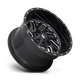 Fuel Wheels D58120828D35 - Dually Wheels 20X8.25 Triton Dually D581 8 On 165.1 Gloss Black Milled 121.5 Bore -240 Offset Mesh Spoke Outer Dually Fuel Off Road Wheels