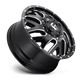 Fuel Wheels D581228292 - Dually Wheels 22X8.25 Triton Dually D581 8 On 200 Gloss Black Milled 142 Bore 105 Offset Mesh Spoke Front Dually Fuel Off Road Wheels