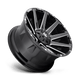 Fuel Wheels D61518902645 - Aluminum Wheels 18X9 Contra D615 5 On 114.3/5 On 127 Gloss Black/Milled 78.1 Bore -12 Offset Multi Spoke Fuel Off Road Wheels