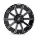 Fuel Wheels D61518902645 - Aluminum Wheels 18X9 Contra D615 5 On 114.3/5 On 127 Gloss Black/Milled 78.1 Bore -12 Offset Multi Spoke Fuel Off Road Wheels
