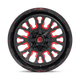 Fuel Wheels D61220909857 - Aluminum Wheels 20X9 Stroke D612 6 On 135/6 On 139.7 Gloss Red Milled 106.3 Bore 20 Offset Fuel Off Road Wheels