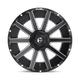 Fuel Wheels D61620906957 - Aluminum Wheels 20X9 Contra D616 6 On 120/6 On 139.7 Matte Black Milled 78.1 Bore 19 Offset Multi Spoke Fuel Off Road Wheels