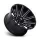 Fuel Wheels D61524209847 - Aluminum Wheels 24X12 Contra D615 6 On 135/6 On 139.7 Gloss Black Milled 106.3 Bore -44 Offset Multi Spoke Fuel Off Road Wheels