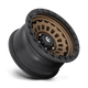 Fuel Wheels D63417907550 - Aluminum Wheels 17X9 Zephyr D634 5 On 127 Matte Bronze W/Black Bead Ring 71.5 Bore 1 Offset Fuel Off Road Wheels