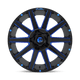 Fuel Wheels D64420909857 - Aluminum Wheels 20X9 Contra D644 6 On 135/6 On 139.7 Gloss Blue Milled 106.3 Bore 20 Offset Multi Spoke Fuel Off Road Wheels