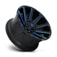 Fuel Wheels D64420907050 - Aluminum Wheels 20X9 Contra D644 5 On 139.7/5 On 150 Gloss Blue Milled 110.3 Bore 1 Offset Multi Spoke Fuel Off Road Wheels