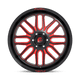 Fuel Wheels D66320008447 - Aluminum Wheels 20X10 Ignite D663 6 On 139.7 Gloss Black Red Tinted Clear 106.3 Bore -18 Offset Fuel Off Road Wheels