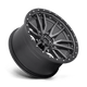 Fuel Wheels D68020008447 - Aluminum Wheels 20X10 Rebel D680 6 On 139.7 Matte Gunmetal Gray Black Bead Ring 106.1 Bore -18 Offset Fuel Off Road Wheels