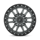 Fuel Wheels D68020007547 - Aluminum Wheels 20X10 Rebel D680 5 On 127 Matte Gunmetal Gray Black Bead Ring 75.3 Bore -18 Offset Fuel Off Road Wheels