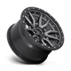 Fuel Wheels D68017907545 - Aluminum Wheels 17X9 Rebel D680 5 On 127 Matte Gunmetal Gray Black Bead Ring 71.5 Bore -12 Offset Fuel Off Road Wheels
