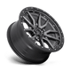 Fuel Wheels D68020907550 - Aluminum Wheels 20X9 Rebel D680 5 On 127 Matte Gunmetal Gray Black Bead Ring 71.5 Bore 1 Offset Fuel Off Road Wheels