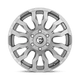 Fuel Wheels D69320007547 - Aluminum Wheels 20X10 Blitz D693 5 On 127 Brushed Gunmetal Gray Tinted Clear 71.5 Bore -18 Offset Multi Spoke Fuel Off Road Wheels