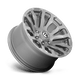 Fuel Wheels D69320827245 - Aluminum Wheels 20X8.25 Blitz D693 8 On 165.1 Brushed Gunmetal Gray Tinted Clear 117 Bore -246 Offset Multi Spoke Fuel Off Road Wheels