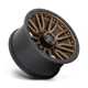 Fuel Wheels D68120001847 - Aluminum Wheels 20X10 Rebel D681 8 On 180 Matte Bronze Black Bead Ring 124.3 Bore -18 Offset Fuel Off Road Wheels