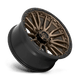 Fuel Wheels D68122001747 - Aluminum Wheels 22X10 Rebel D681 8 On 170 Matte Bronze Black Bead Ring 125.1 Bore -18 Offset Fuel Off Road Wheels