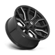 Fuel Wheels D71120005747 - D711 Rage 20X10 Gloss Black Milled