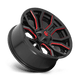 Fuel Wheels D71222008247 - D712 Rage 22X10 Gloss Black Red Tinted Clear