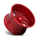 Fuel Wheels D74222008247 - Aluminum Wheels 22X10 Runner D742 8 On 165.1 Candy Red Milled 125.2 Bore -18 Offset Fuel Off Road Wheels
