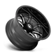Fuel Wheels D74920908950 - Aluminum Wheels 20X9 Hammer D749 6 On 135 Gloss Black Milled 87.1 Bore 1 Offset Fuel Off Road Wheels