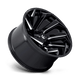 Fuel Wheels D75322208247 - Aluminum Wheels 22X12 Reaction D753 8 On 165.1 Gloss Black Milled 125.2 Bore -44 Offset Fuel Off Road Wheels