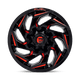 Fuel Wheels D75522202647 - Aluminum Wheels 22X12 Reaction D755 5 On 114.3/5 On 127 Gloss Black Milled Red Tint 78 Bore -44 Offset Fuel Off Road Wheels