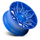 Fuel Wheels D77022001747 - Aluminum Wheels 22X10 Twitch D770 8 On 170 Anodized Blue MIlled 125.1 Bore -18 Offset Fuel Off Road Wheels