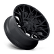 Fuel Wheels D77222001847 - Aluminum Wheels 22X10 Twitch D772 8 On 180 Blackout 124.3 Bore -18 Offset Fuel Off Road Wheels