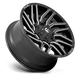 Fuel Wheels D77320901750 - Aluminum Wheels 20X9 Typhoon D773 8 On 170 Gloss Black Milled 125.1 Bore 1 Offset Fuel Off Road Wheels