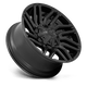 Fuel Wheels D77522002647 - Aluminum Wheels 22X10 Typhoon D775 5 On 114.3/5 On 127 Matte Black 78 Bore -18 Offset Fuel Off Road Wheels
