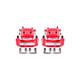 PowerStop S2682A - Power Stop 16-17 Subaru Crosstrek Front Red Calipers w/Brackets - Pair