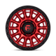 Fuel Wheels D83417908445 - Aluminum Wheels 17X9 Cycle D834 6 On 139.7 Candy Red/Black Ring 106.1 Bore -12 Offset 34.12 Lbs Fuel Off Road Wheels