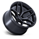 Fuel Wheels FC854BT20105018N - Flux 20X10 Gloss Black Brushed Face With Gray Tint