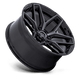 Fuel Wheels FC854BT20906420 - Aluminum Wheels 20X9 Flux 6 FC854BT 6 On 114.3 Gloss Black Brushed Gray Tint 66.06 Bore 20 Offset Fuel Off Road Wheels