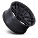 Fuel Wheels FC854MX18907720 - Aluminum Wheels 18X9 Flux 6 FC854MX 6 On 120 Blackout 66.9 Bore 20 Offset Fuel Off Road Wheels