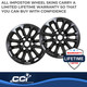 Coast To Coast IMP506BLK - Fits Over and Into OEM Wheel