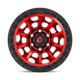 Fuel Wheels D69517908945 - Aluminum Wheels 17X9 Covert D695 6 On 135 Candy Red Black Bead Ring 87.1 Bore -12 Offset Multi Spoke Fuel Off Road Wheels