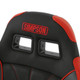 Simpson Safety S104-306-2 - Simpson Racing Vortex II Off-Road Suspension Seats Black/Red PAIR