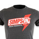 Simpson Safety 4501YS - Simpson Racing Lightning fast shirt Charcoal youth SM
