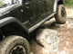 Fab Fours JK07-G1250-1 - Rock Slider; 2 Stage Black Powder Coated; Matches Constant Radius; Doubles As A Step;