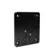 BuiltRight Industries 110014 - 2020 Jeep Gladiator Bed Plug Plate Cover (Alum) - Black