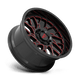 Moto Metal MO80522068918N - Mo805 22X10 Gloss Black Milled With Red Tint