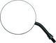 BikeMaster 600801 - 4in Adjustable Round Mirror 10mm - Each - Black