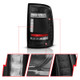 Anzo 311482A - 19-24 RAM 2500/3500 Full LED Tail Lights SeqSig Black - Pair