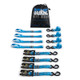 Borne Off-Road BNRTC-TDHD-4BL - Heavy-Duty Ratchet Tie-Down Kit (4-Pack) - Blue