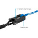 Borne Off-Road BNWN-SR-38-85KBK - Winch Hook - 3/8in Rope - Hand Strap - Black