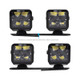 Borne Off-Road BNLT-BR-21-DT4FU - 21+ Bronco Light Pods 4pc Ditch 3x3 Flood Upfit