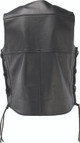 Kuryakyn 094433 - Leather By River Road Old Skool Leather Vest Black - Large