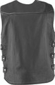 Kuryakyn 094405 - Leather By River Road Plains Leather Vest Black - Small