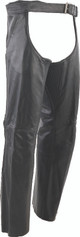 Kuryakyn 094420 - Leather By River Road Plains Leather Chaps Black - Large